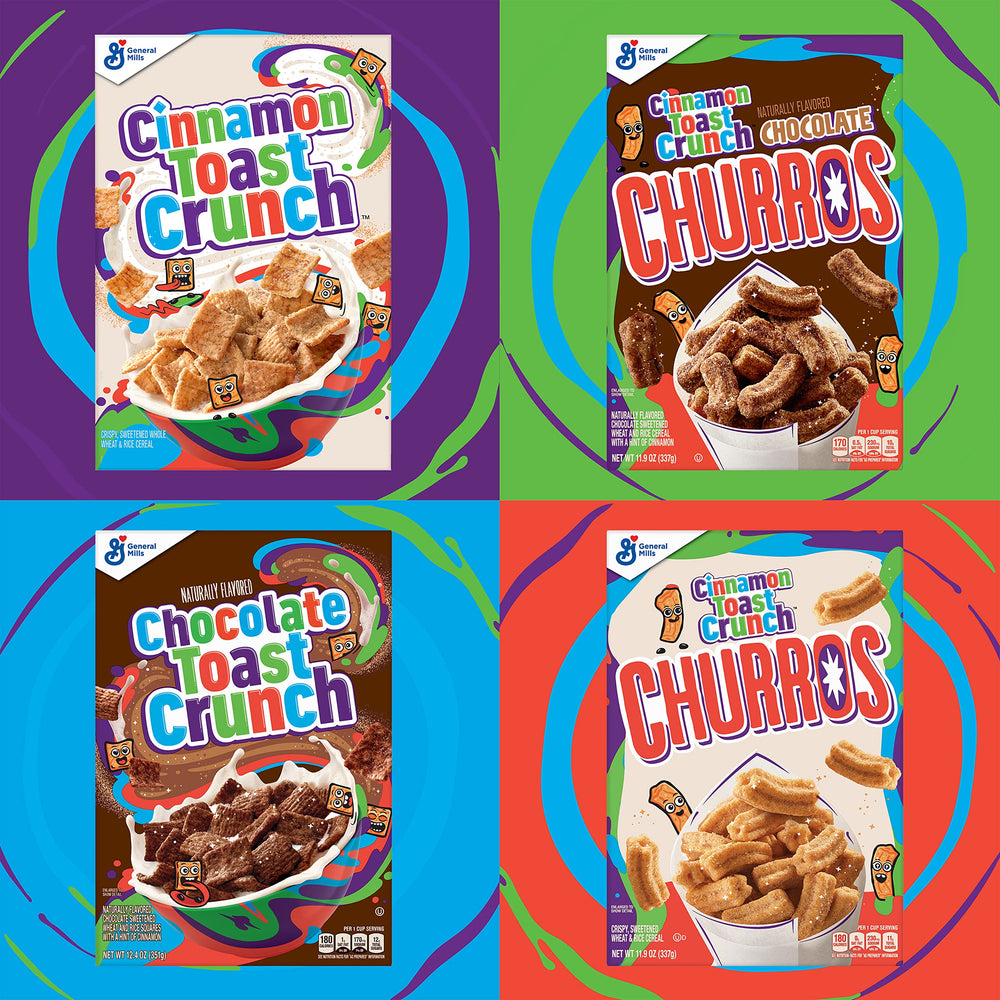 Cinnamon Toast Crunch milk-ready cup ready for pouring CINNAMILK.