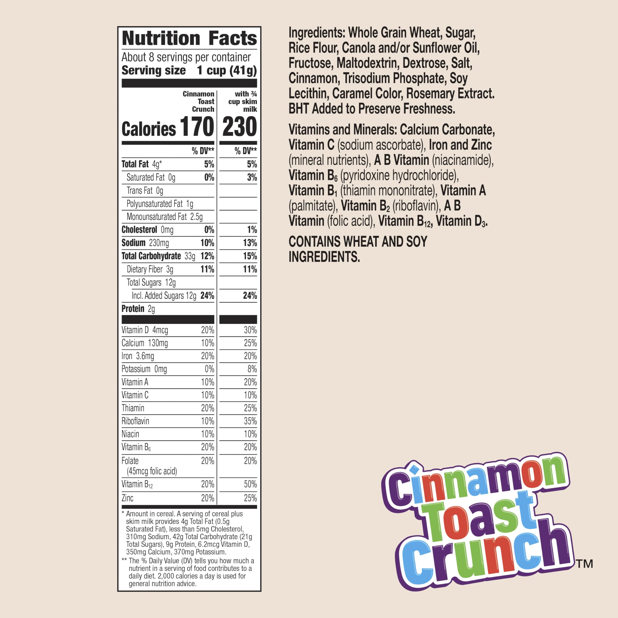 Cinnamon Toast Crunch being poured into a bowl for an easy morning meal.