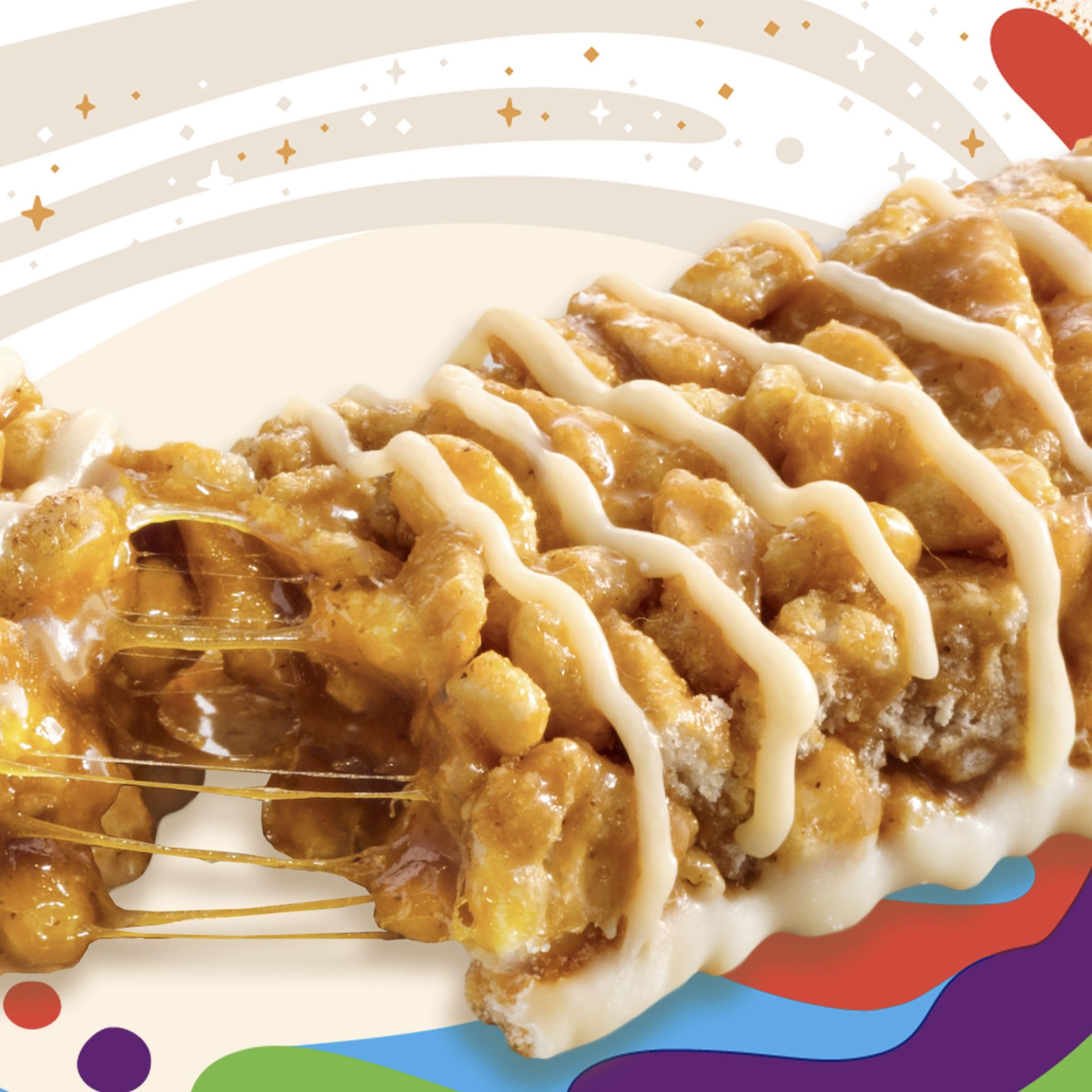 Cinnamon Toast Crunch cereal squares visible inside bars for a crunchy snack