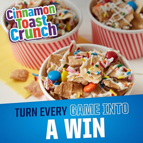 Cinnamon Toast Crunch whole grain cereal with milk pairing for a satisfying start.