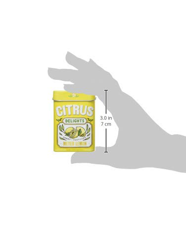 Citrus Delights Meyer Lemon candy on a desk with citrus mood