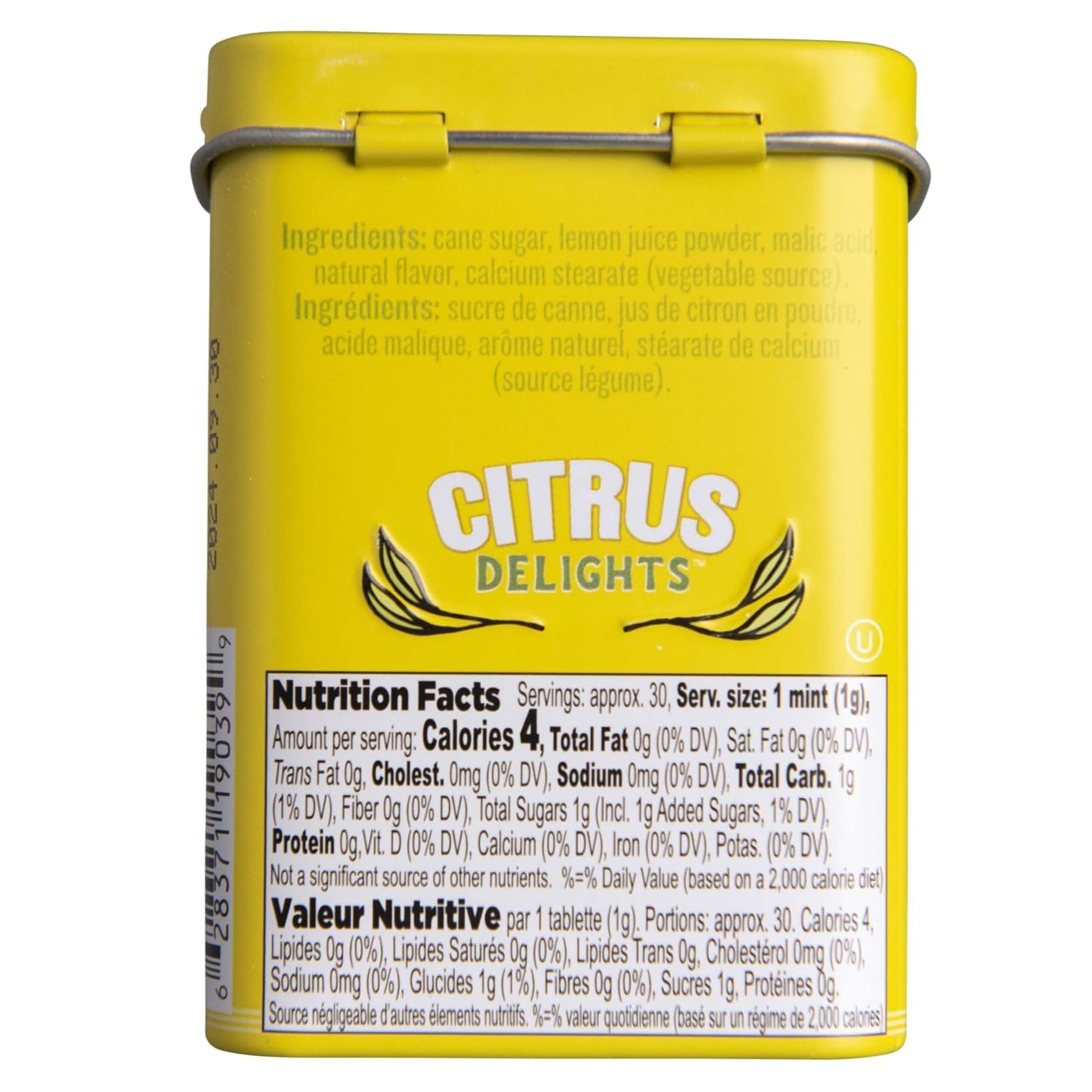 Citrus Delights Meyer Lemon candy travel pack is purse-friendly