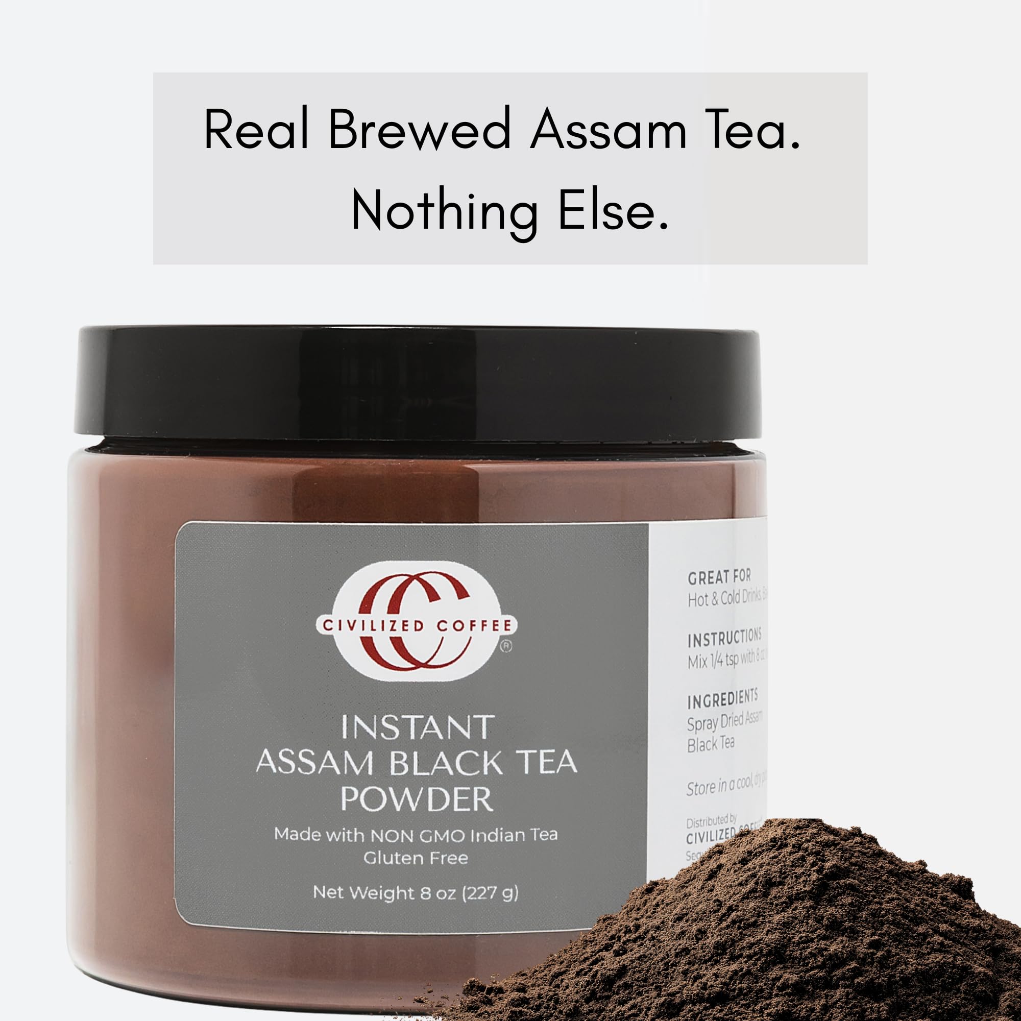 Civilized Coffee Assam enhances milk tea and chai blends with depth.