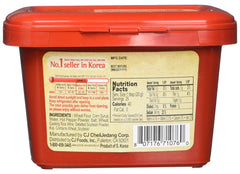 CJ Haechandle Gochujang closeup-jar emphasizes authentic fermentation flavors.