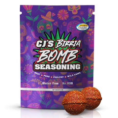 CJ'S ALL TERRAIN Birria Bomb Pack 8oz front view for authentic home birria flavor.