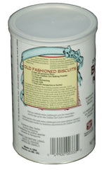 Clabber Girl baking powder with leveling edge supports accurate scooping in recipes.