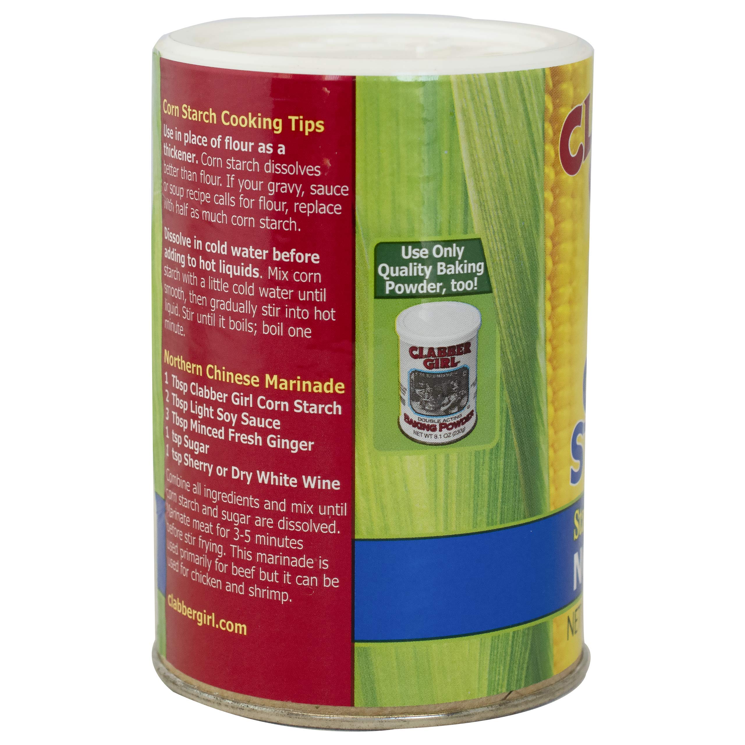 Gluten-free Clabber Girl corn starch for safe thickening in recipes.