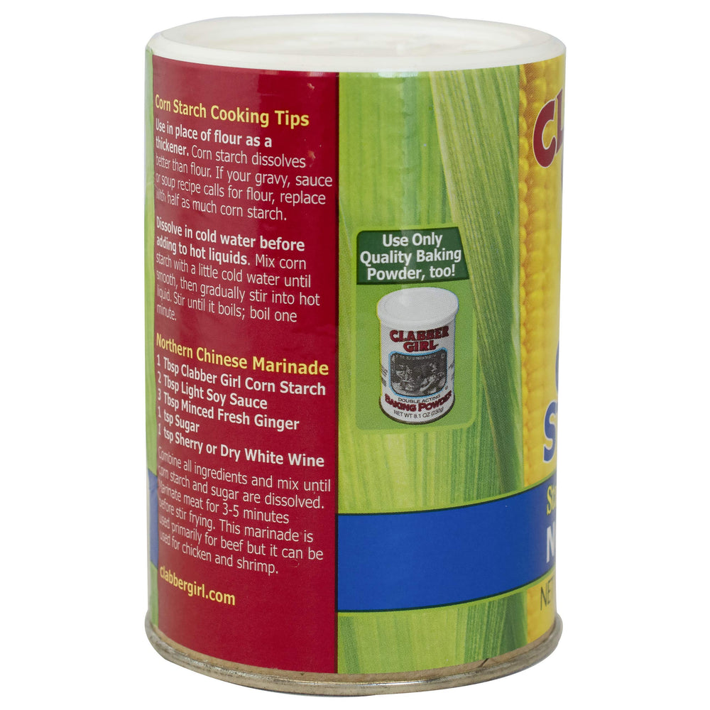Gluten-free Clabber Girl corn starch for safe thickening in recipes.