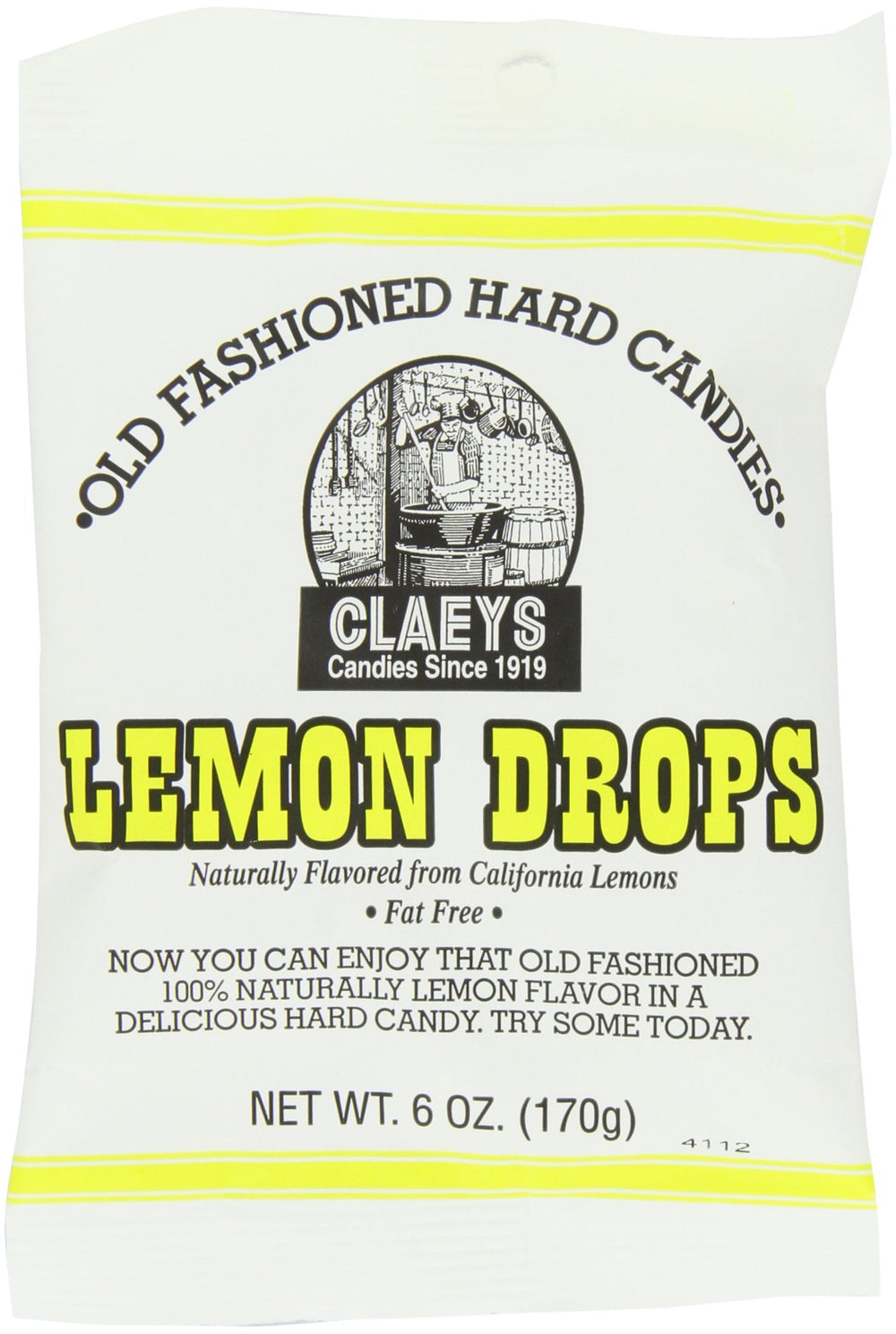 Claey's Lemon Drops pack-shot showing nostalgic old-fashioned candy appeal