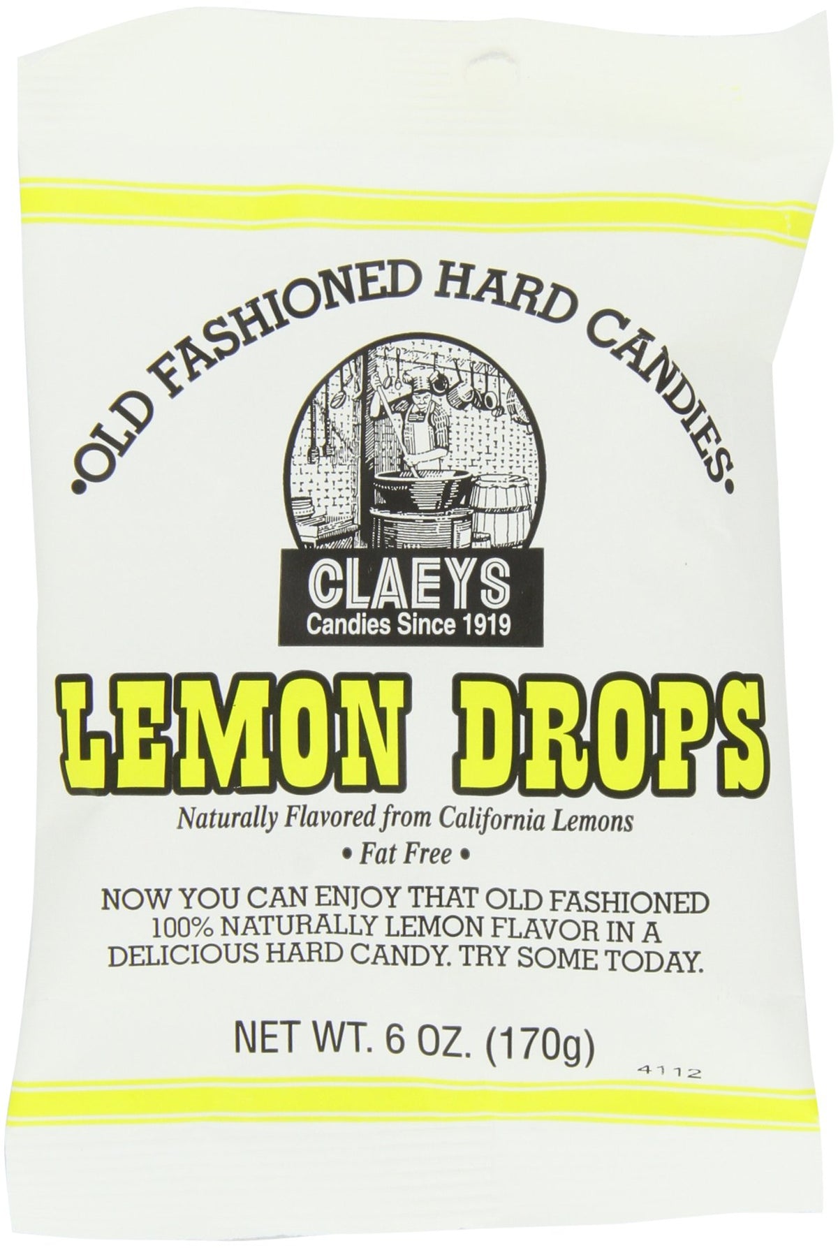 Claey's Lemon Drops pack-shot showing nostalgic old-fashioned candy appeal