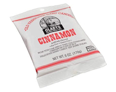 Claeys Cinnamon Candy 6oz close-up of glossy candies, ideal for on-the-go snacking.
