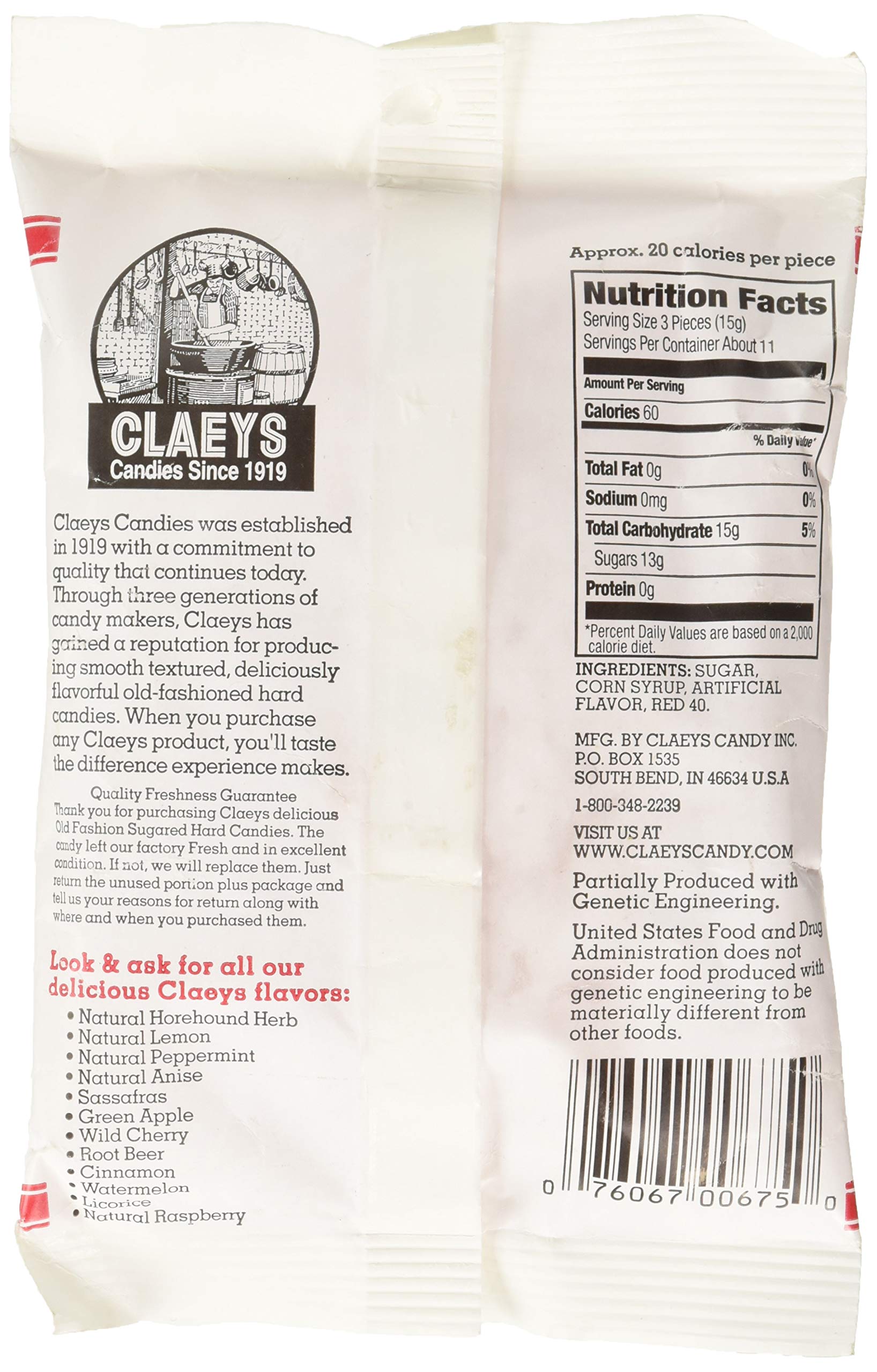 Claeys cinnamon hard candy close-up texture showing glossy finish and spicy aroma.