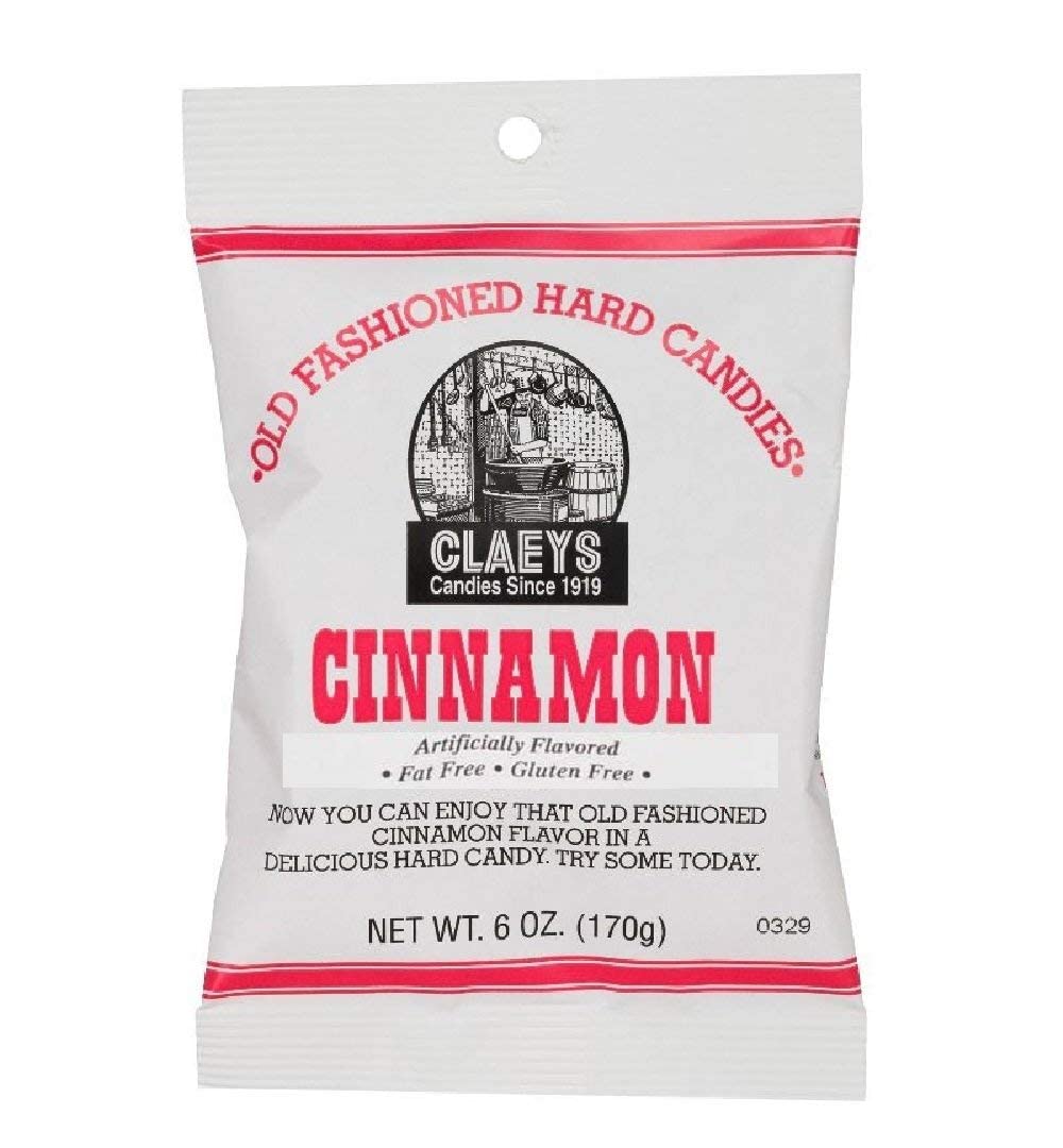 Claey's Cinnamon Hard Candy pack showcasing a bold cinnamon flavor for on-the-go snacking.