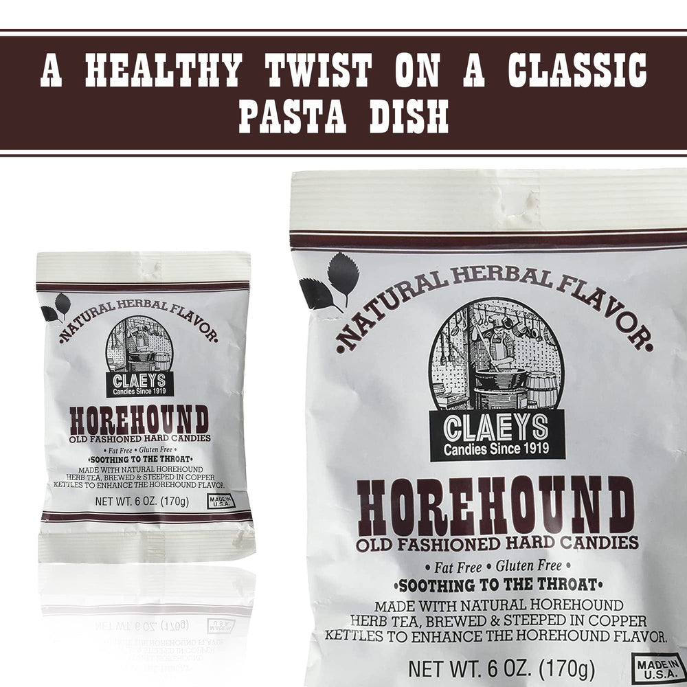 Claeys Horehound hard candy box-front view for sharing at work.