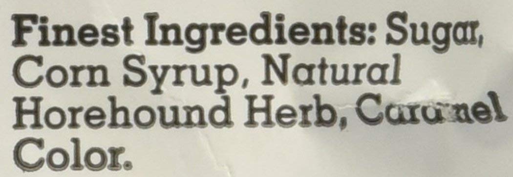 Claeys Horehound hard candy close-up, glossy texture invites lingering savor.