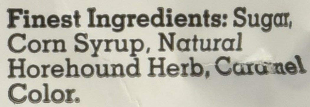 Claeys Horehound hard candy close-up, glossy texture invites lingering savor.