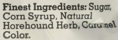 Claeys Horehound hard candy close-up, glossy texture invites lingering savor.
