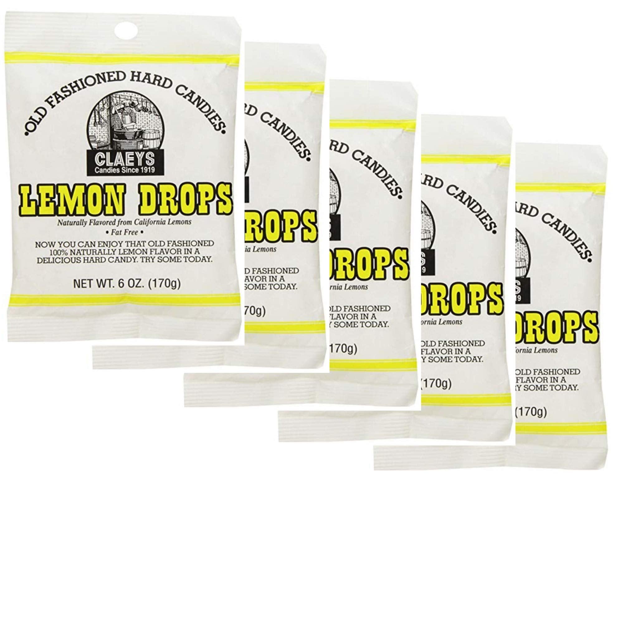 Claey's Lemon hard candy can 1: tangy citrus bite for snacks or party favors