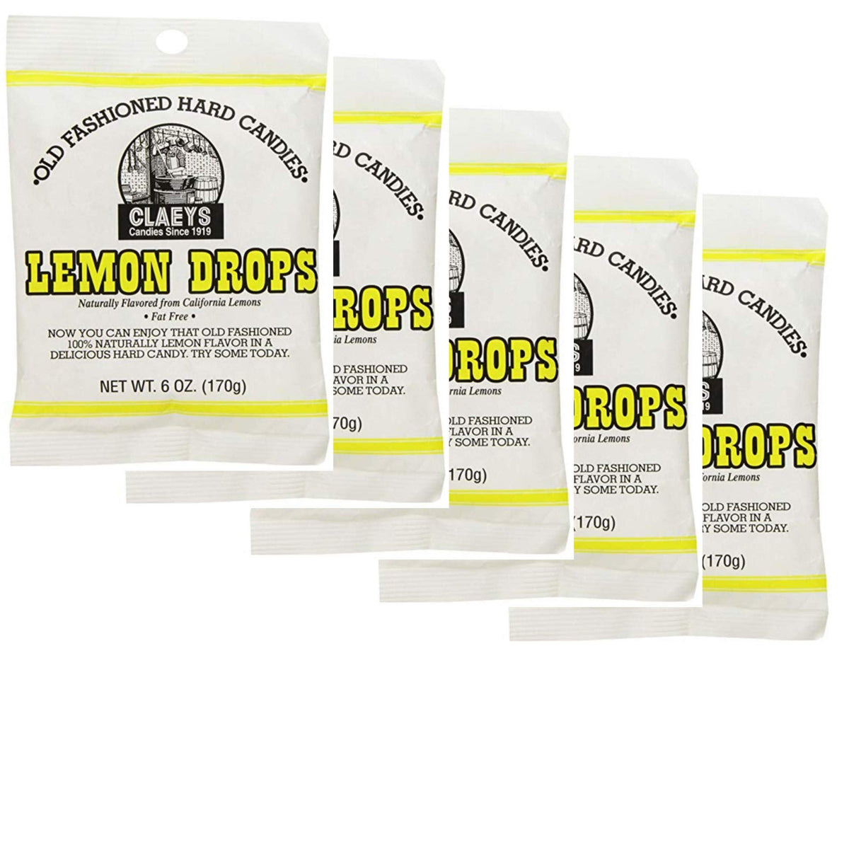 Claey's Lemon hard candy can 1: tangy citrus bite for snacks or party favors
