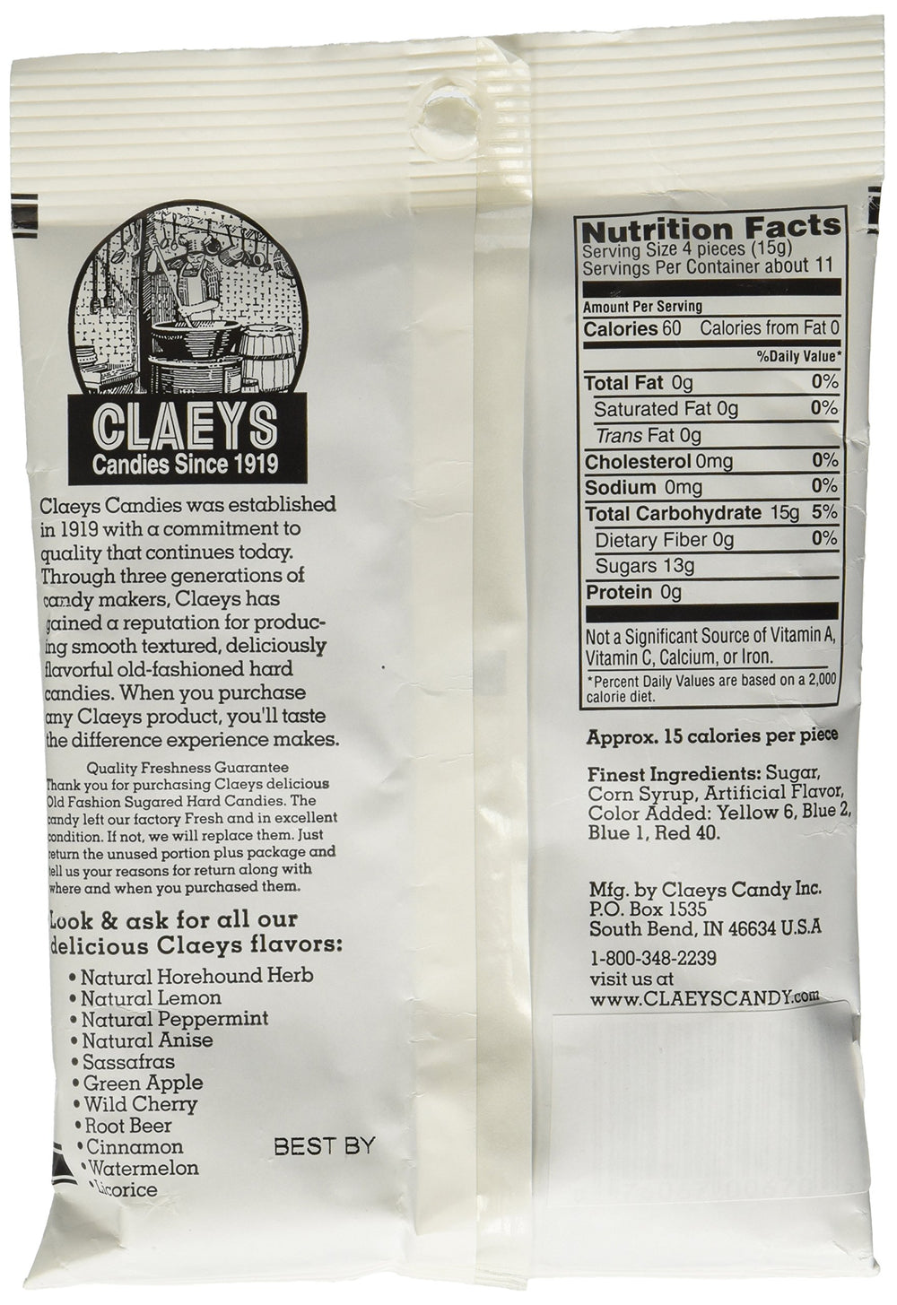 Claeys Licorice individually wrapped pieces for easy sharing on the go.