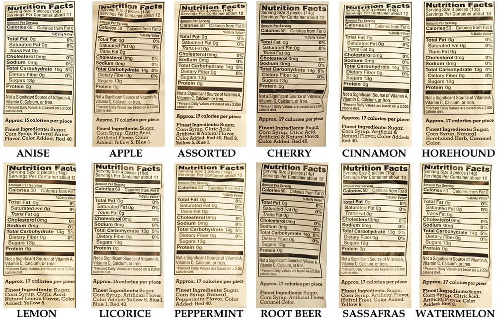Claeys Old Fashioned Candy variety four-pack with flavors ideal for sharing.