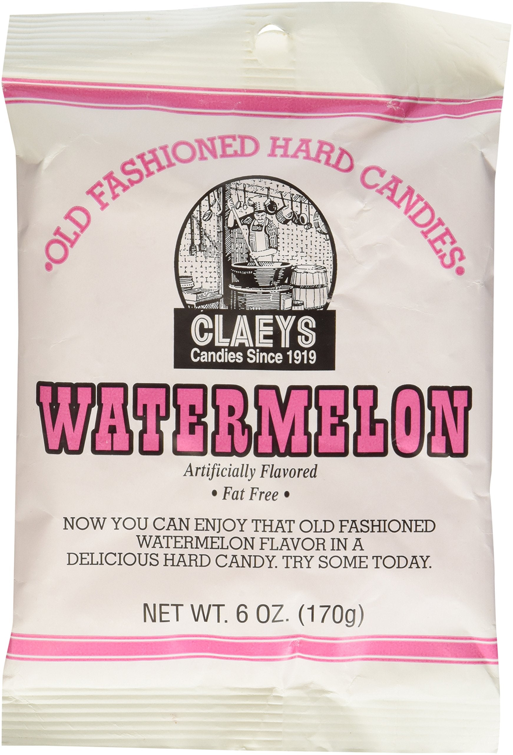 Claeys Watermelon old-fashioned candies pack ready for sharing