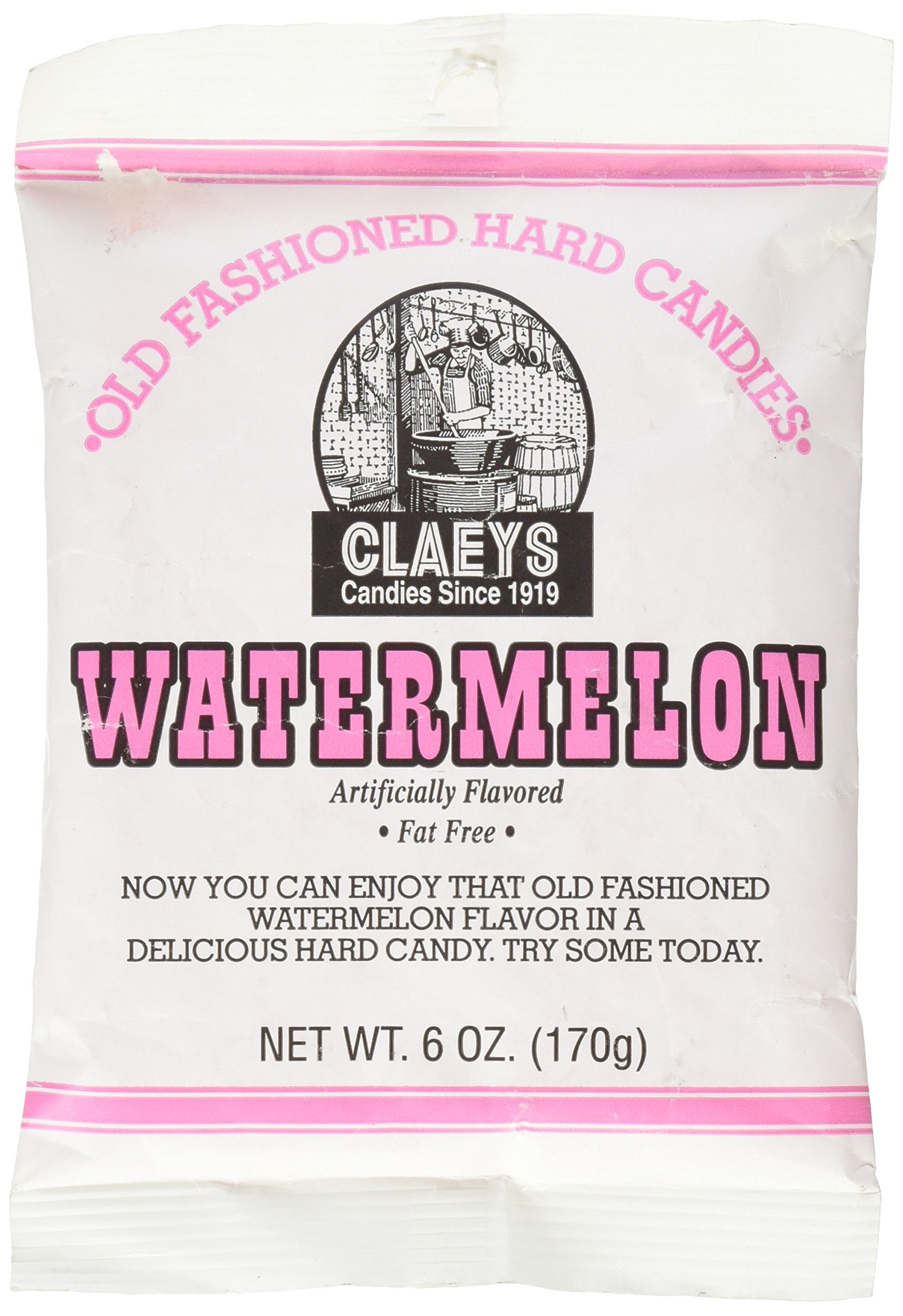 Claeys Watermelon old-fashioned hard candy pack offers a nostalgic treat for quick flavor moments.
