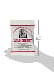 Claey's Wild Cherry hard candy bag on desk, ready for sharing at gatherings.