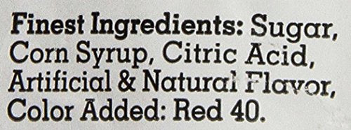 Claey's Wild Cherry hard candy closeup, glossy red morsels and inviting texture.