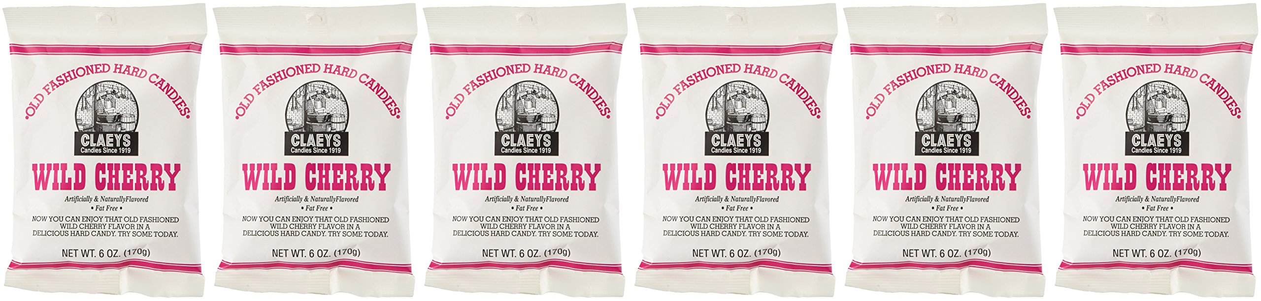 Claeys Wild Cherry hard candy unwrapped pieces for a quick flavor lift.