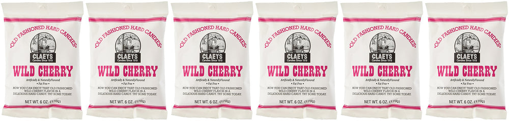 Claeys Wild Cherry hard candy unwrapped pieces for a quick flavor lift.