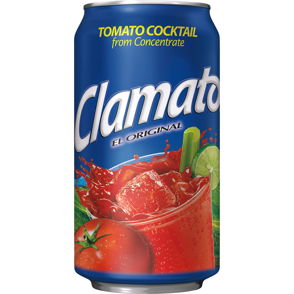 Clamato Original shrimp sauté with tomato mix illustrates quick flavor boost.
