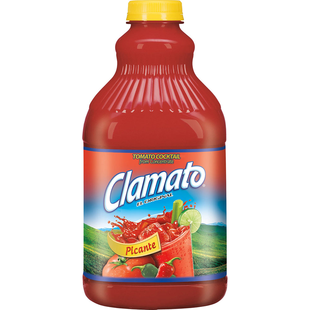 Clamato Picante ceviche prep with zesty tomato base