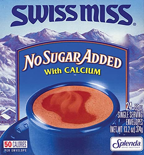 No sugar added cocoa packet dissolving in hot water.