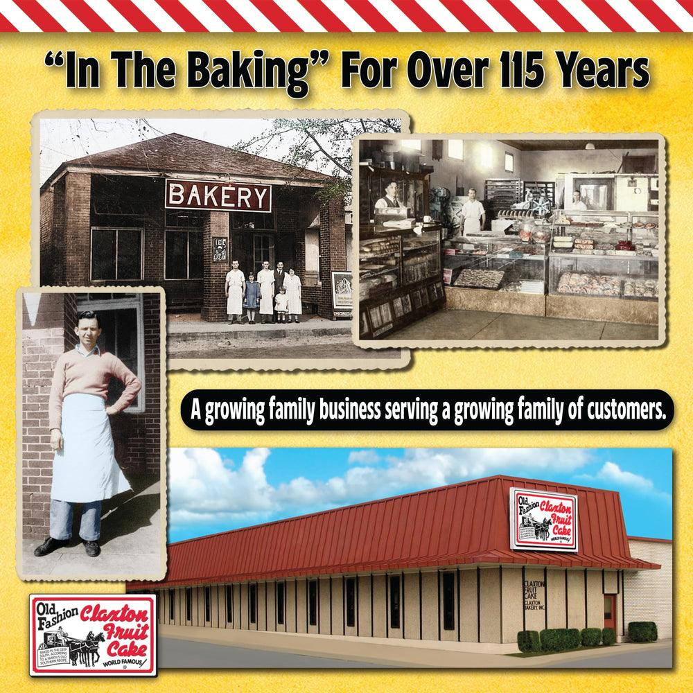 Claxton Fruit Cake proudly baked in the USA.