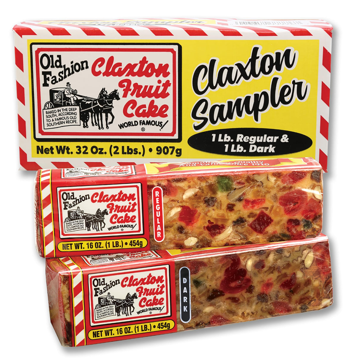 Claxton Fruit Cake regular loaf showing classic fruit and nut mix suitable for gifting.