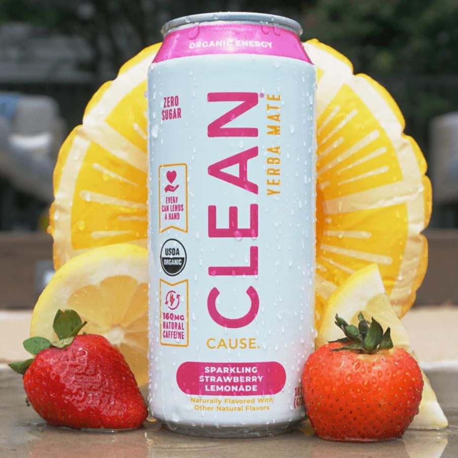 Twelve-pack Clean Cause case displayed on store shelf