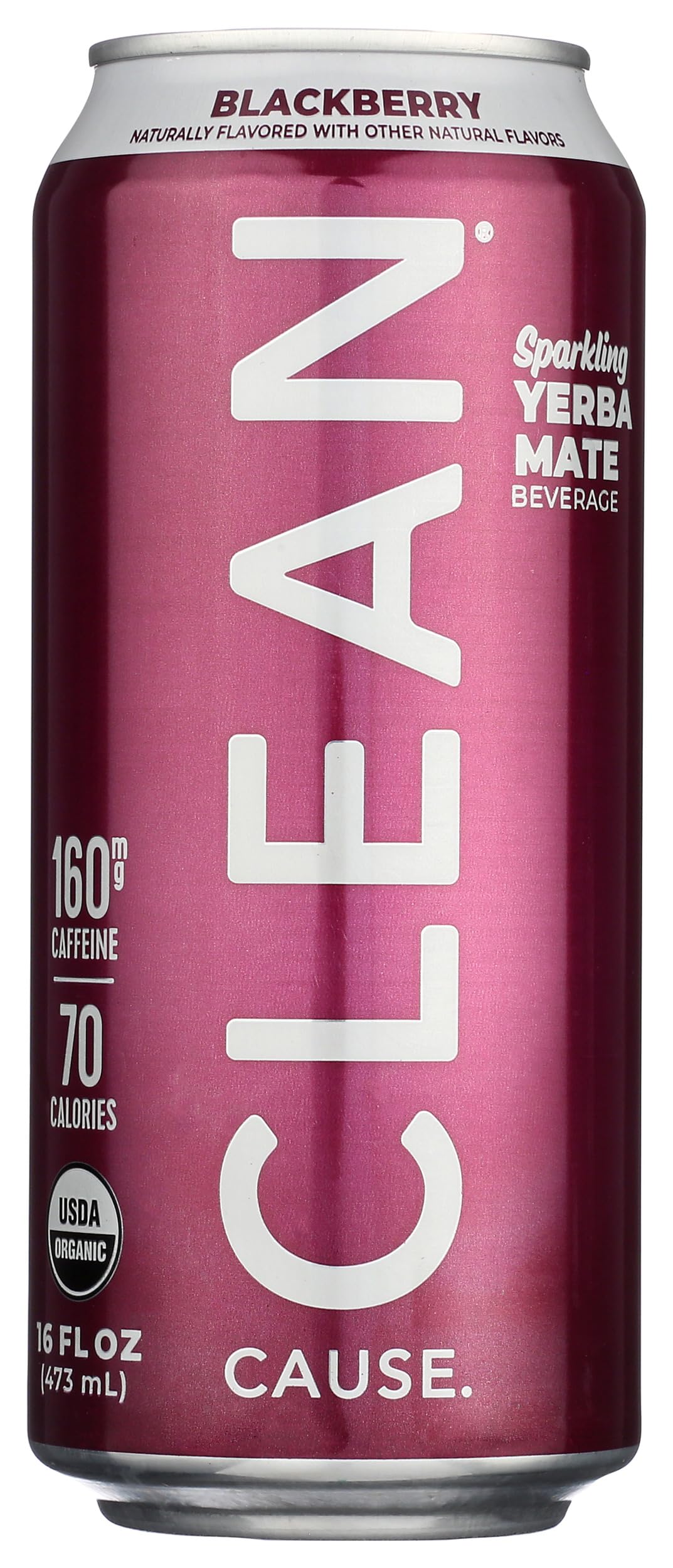 Clean Cause Blackberry Yerba Mate can for on-the-go energy and focus