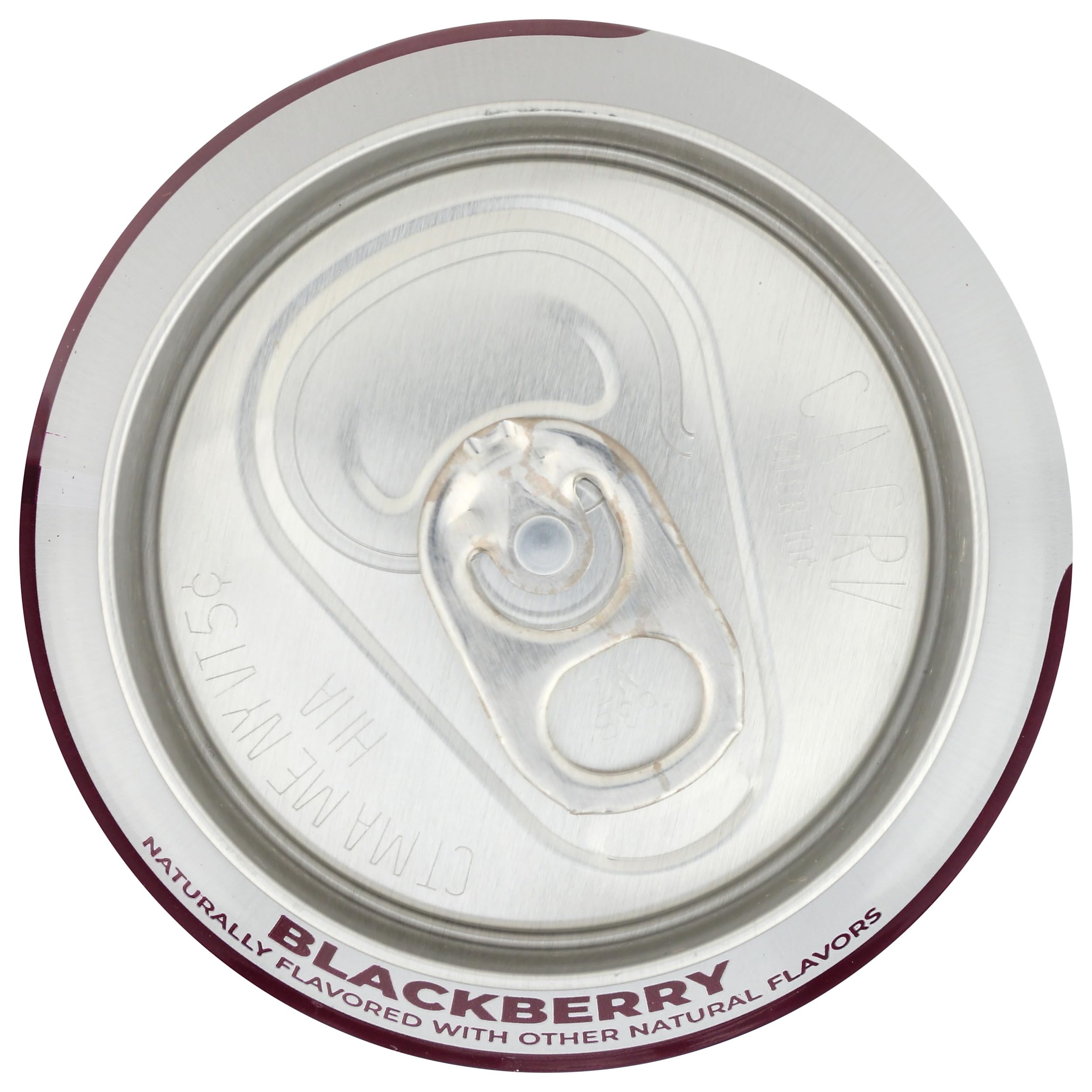 Hand holding Clean Cause Blackberry can for convenient caffeine boost