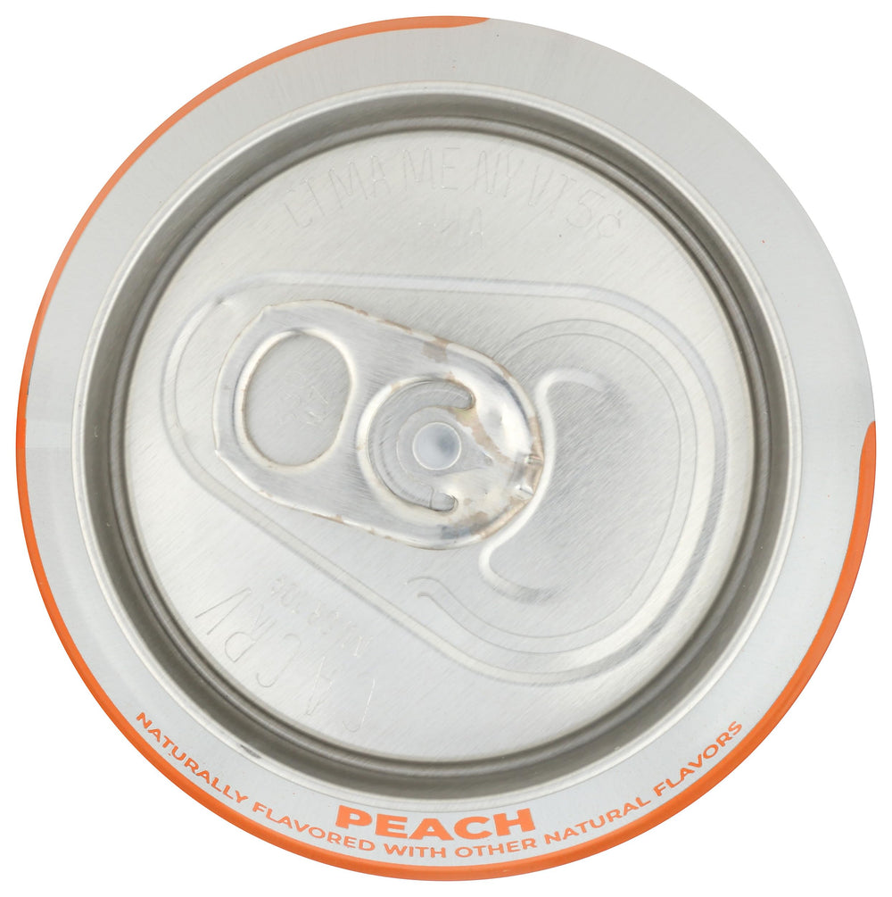 Clean Cause Yerba Mate Energy Drink Peach label emphasizes organic ingredients