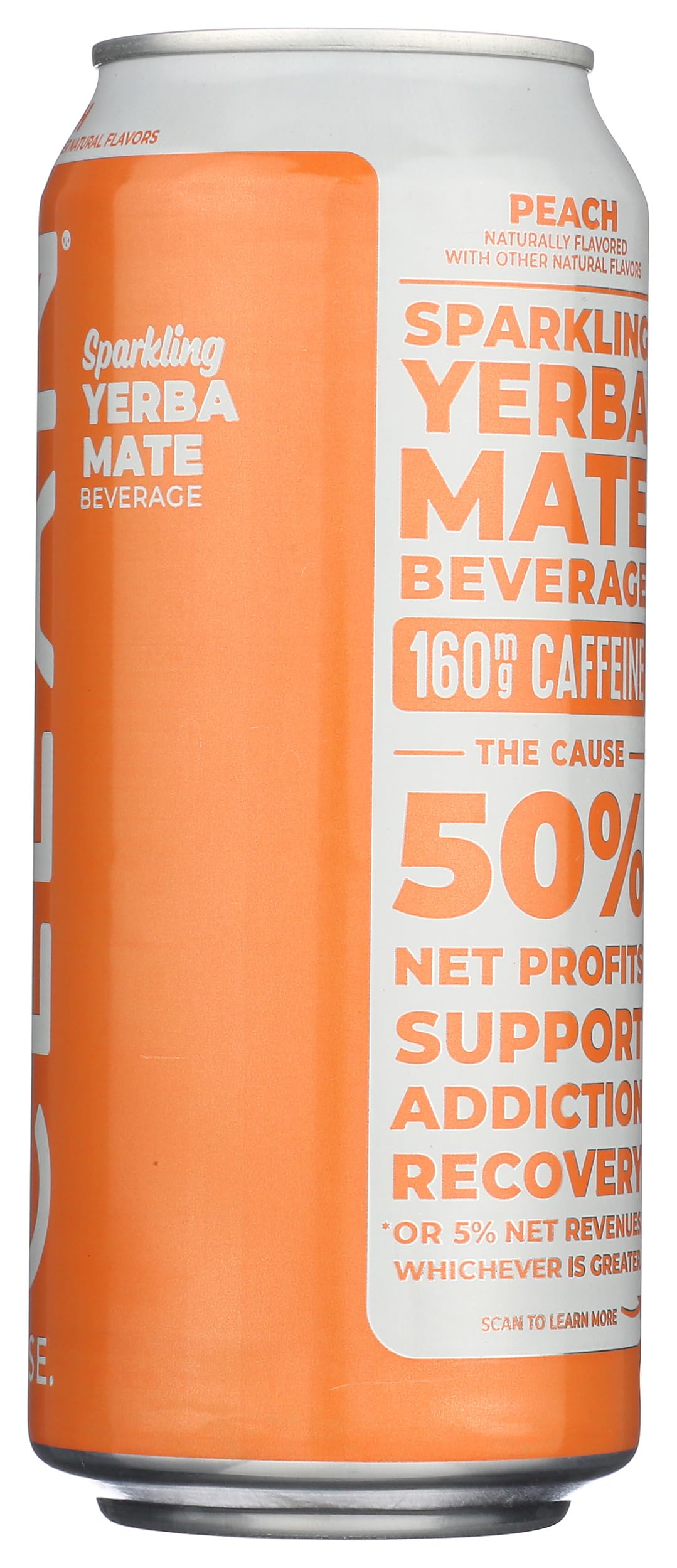 Clean Cause Yerba Mate Energy Drink Peach organic ingredients promise crisp taste