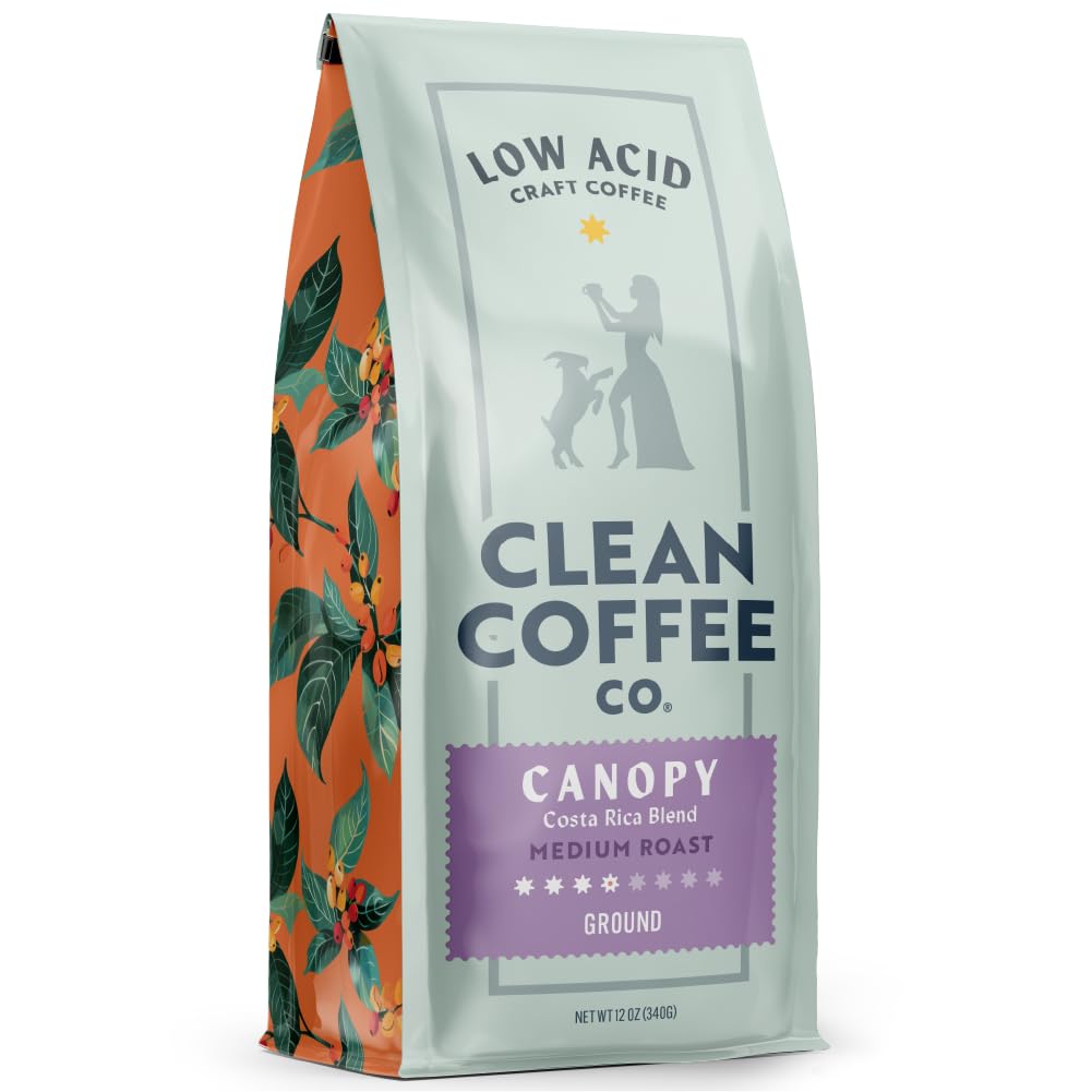 Clean Coffee Co. Costa Rica low-acid ground coffee for smoother mornings