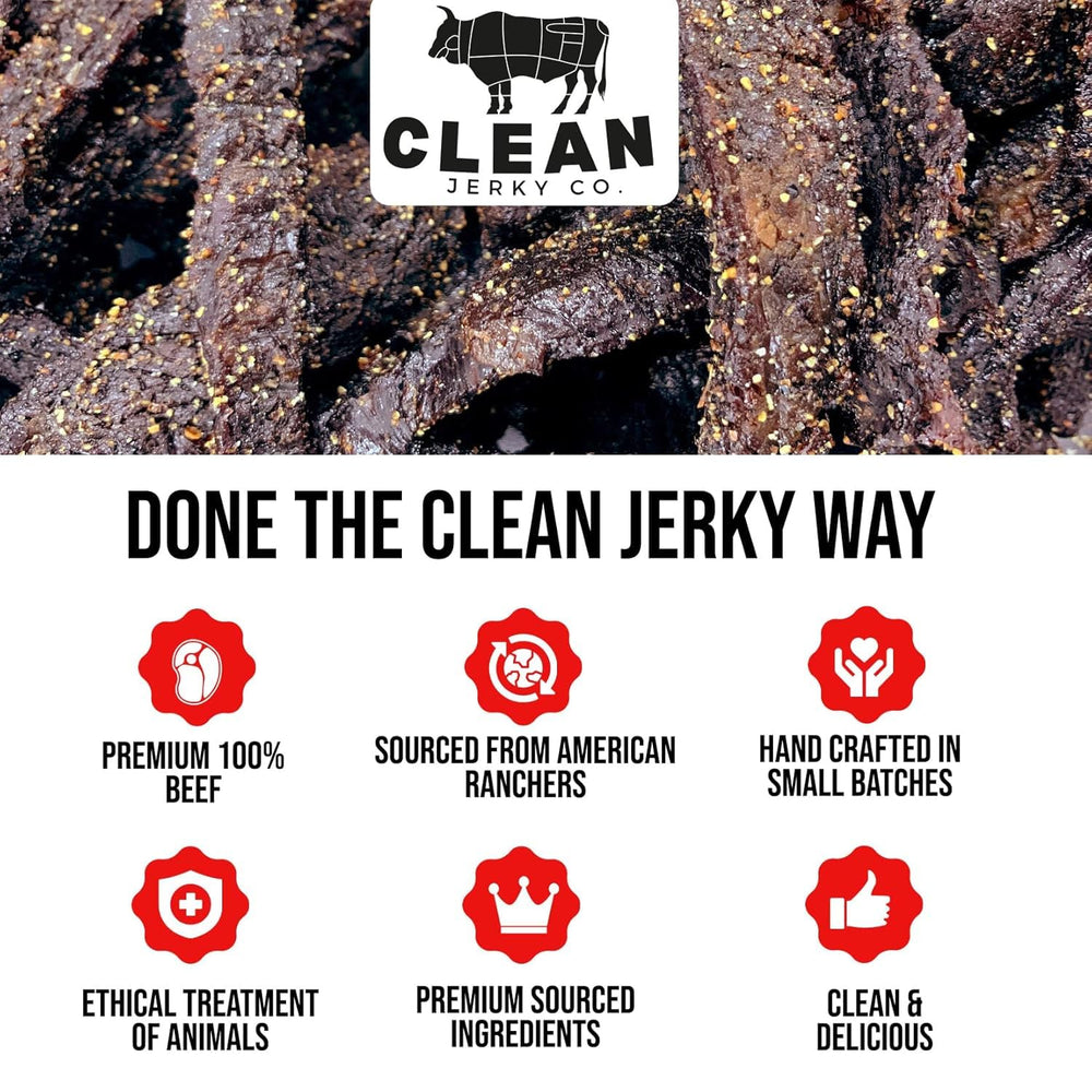 Clean Jerky Co no MSG no nitrates label