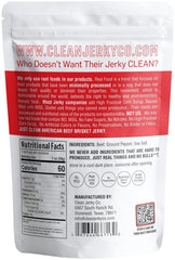 Clean Jerky Co three-ingredient jerky image of beef, salt, pepper