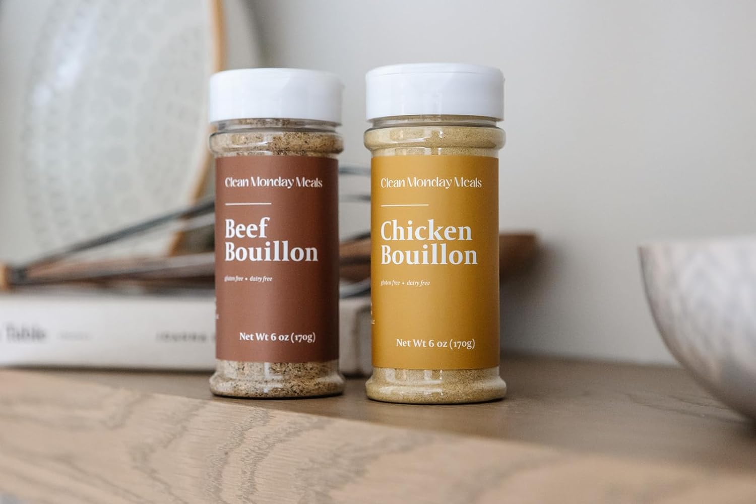 Clean Monday Meals two-pack label emphasizes 100 servings for pantry value
