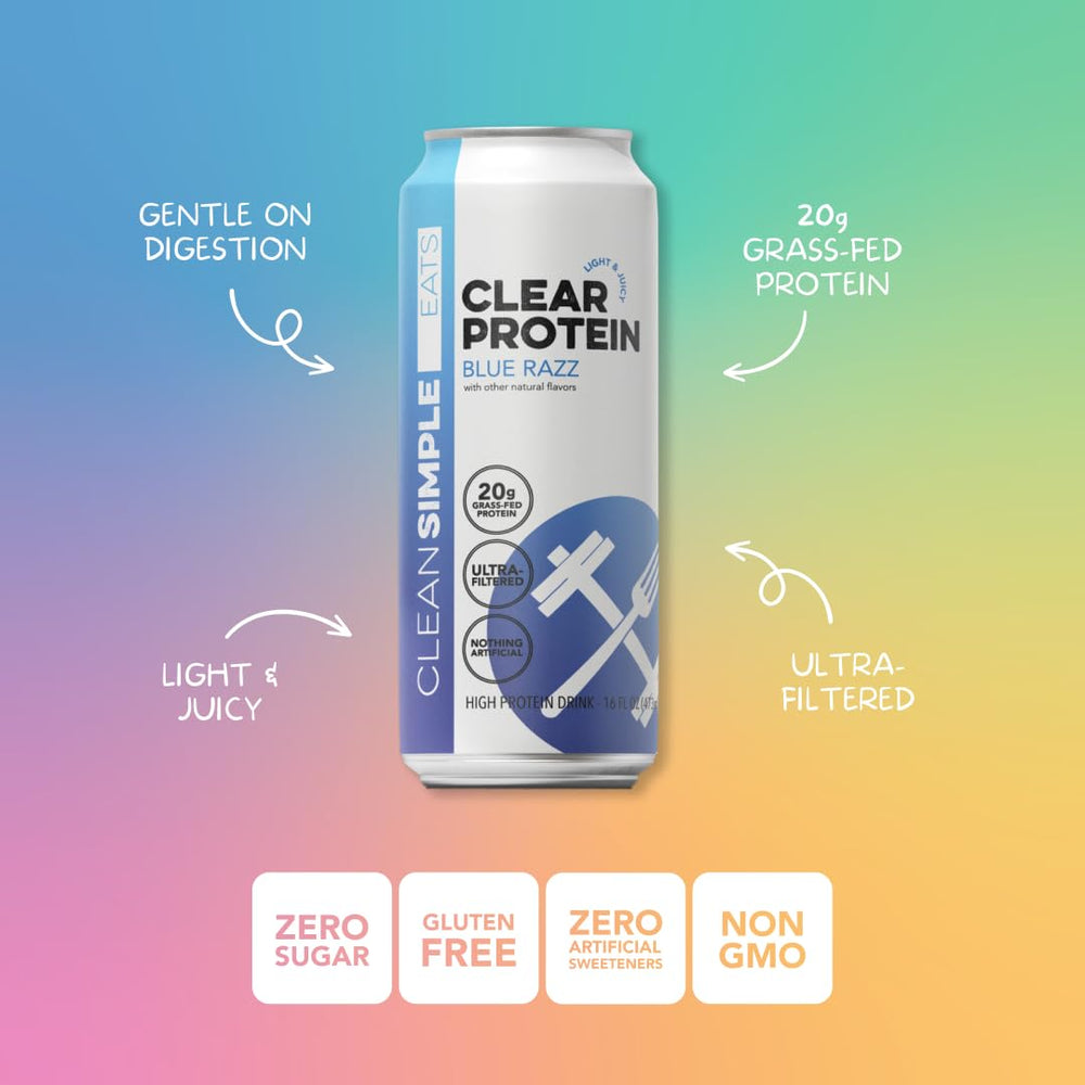 Clean Simple Eats Variety Pack 16oz cans show four bold flavors in one box.