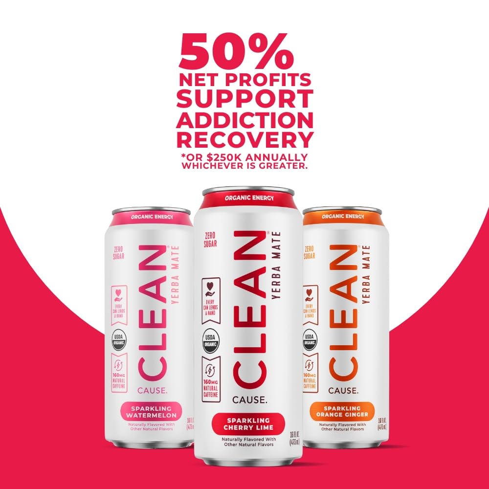 Clean Cause stack of cans prepared for sharing and on-the-go enjoyment.