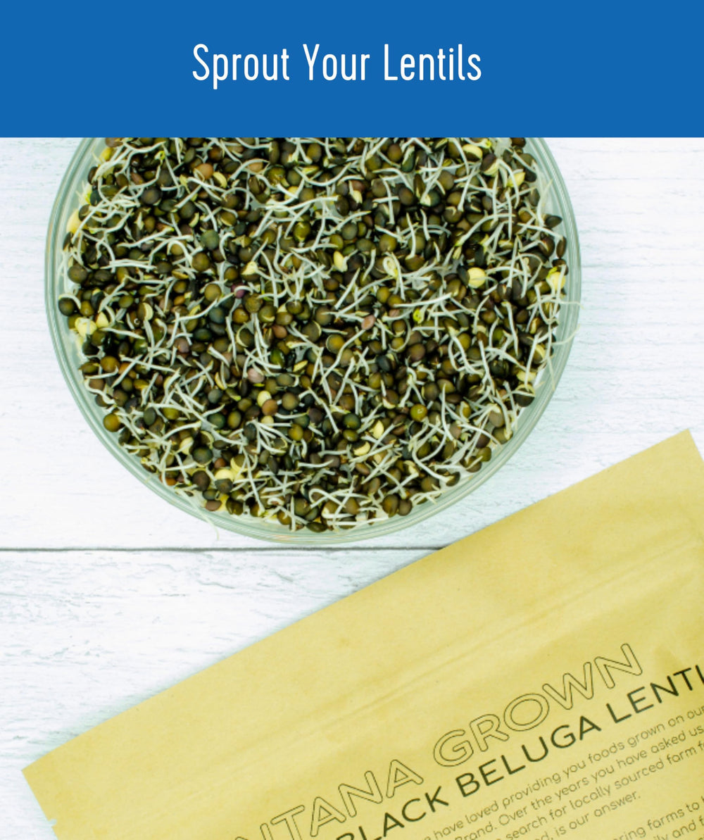 CLEAR CREEK black beluga lentils served as a protein-rich side.