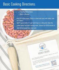 Clear Creek kosher vegan kidney beans 4lb ideal for everyday recipes.