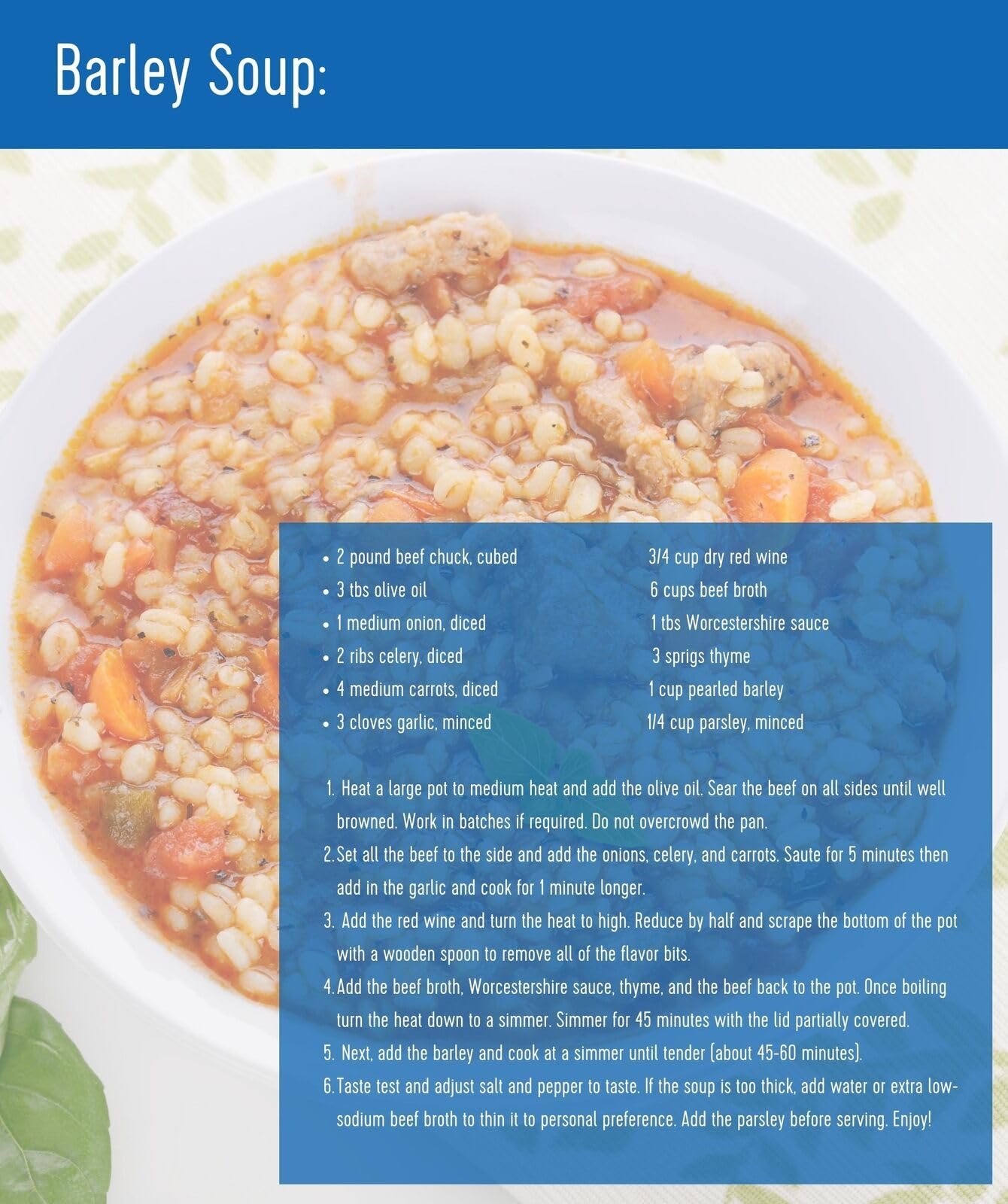 CLEAR CREEK Pearl Barley long shelf-life in airtight container